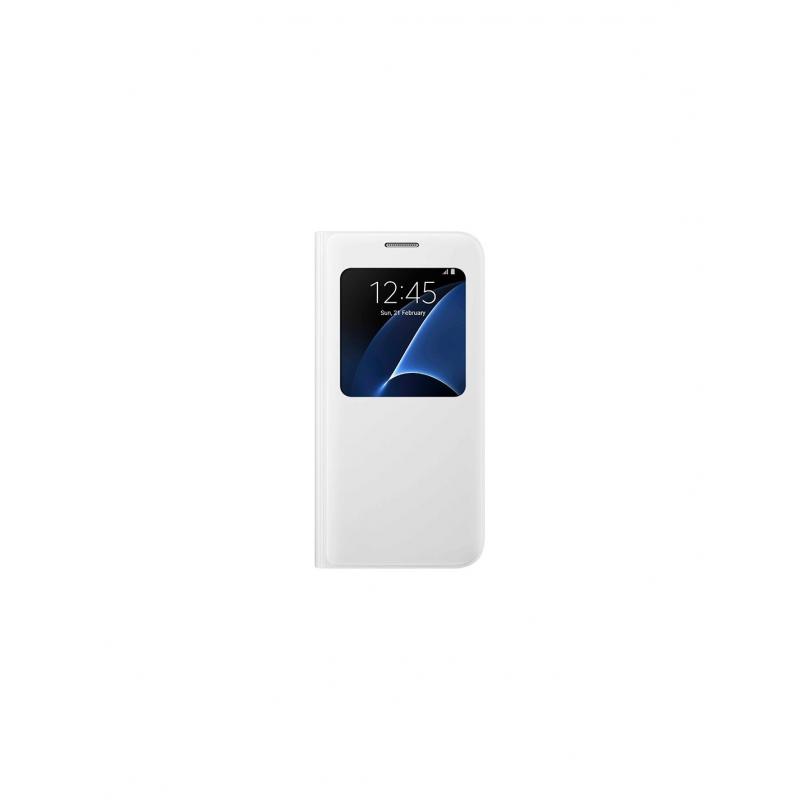 Samsung : Funda S-View Cover - Galaxy S7 - blanca (blíster) - Imagen 1