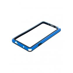 Funda de gel bumper - Samsung Galaxy Note 3 - azul - negra - Imagen 1