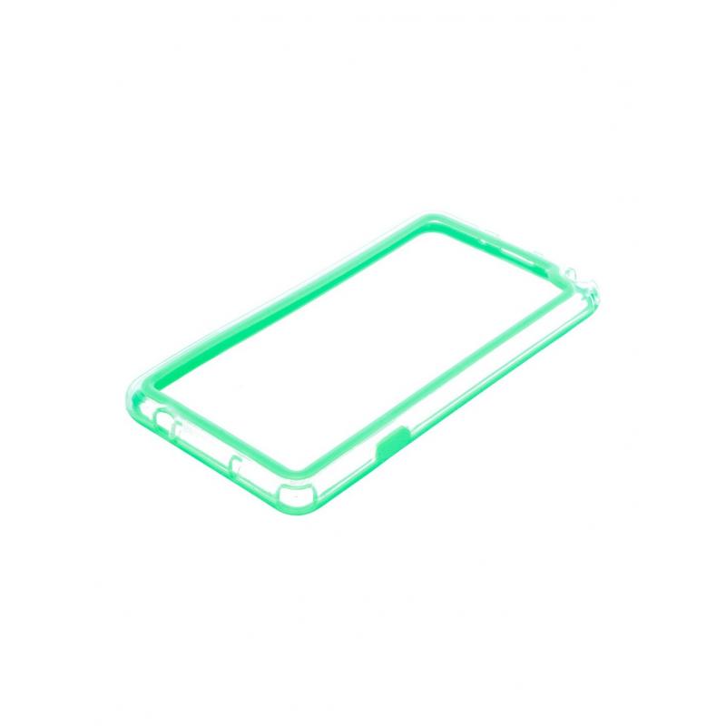 Funda de gel bumper - Samsung Galaxy Note 3 - verde - transparente - Imagen 1