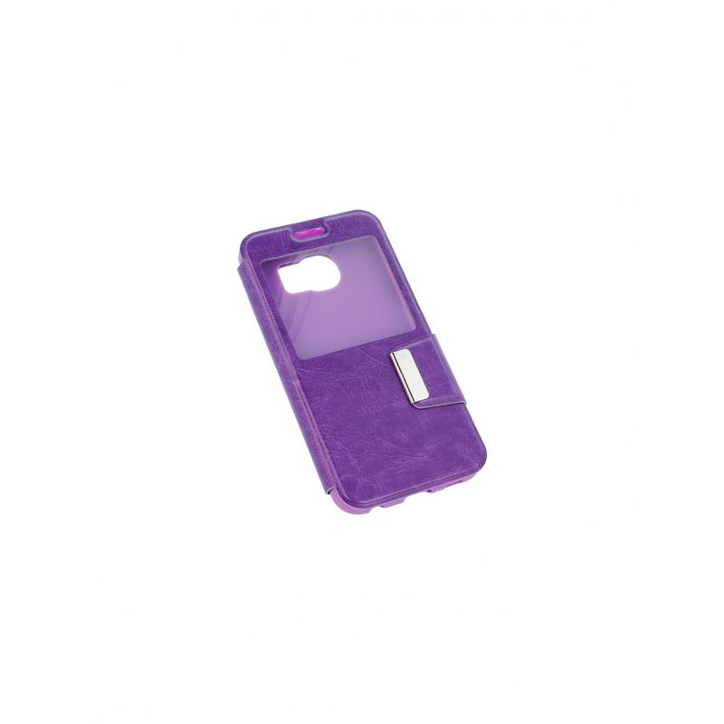 Bikuid : Funda Leather Window Cover - Samsung Galaxy S6 - violeta - Imagen 1