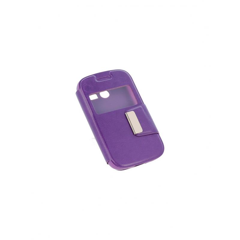 * Bikuid : Funda Leather Window Cover - Samsung Galaxy Pocket 2 - violeta - Imagen 1