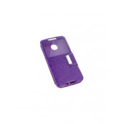 * Bikuid : Funda Leather Window Cover - Motorola Moto X2 - violeta - Imagen 1