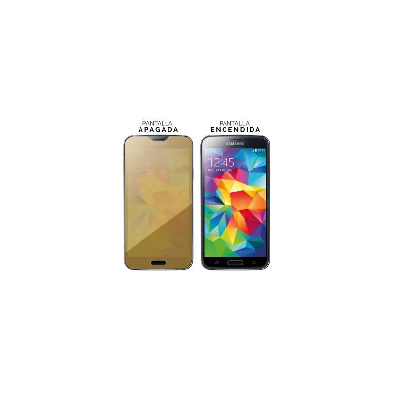 * Bikuid : Colour Tempered Glass - Samsung Galaxy S5 / S5 Neo - dorado - Imagen 1