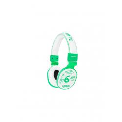 Approx : APPDJGLG auricular y casco Auriculares Alámbrico Música Verde, Blanco